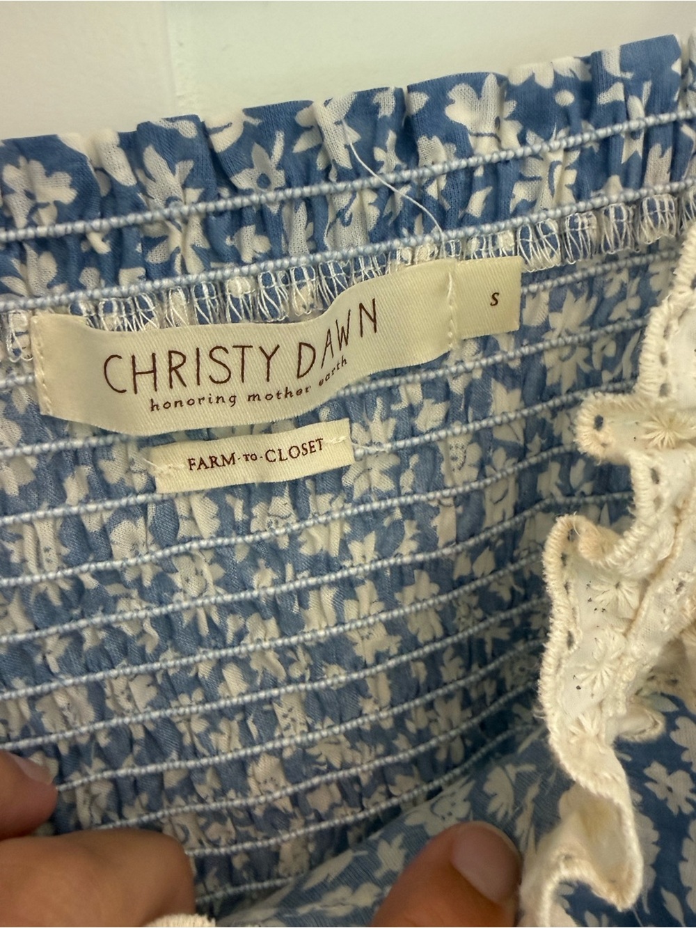 Christy Dawn - Emma Dress in Blue Calendula - Picture 5 of 5